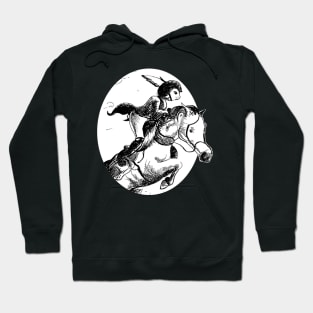 A show jumping rabbit -  fantasy inspired art and designs Hoodie